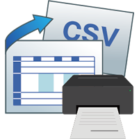 必要な管理表を印字、ひも付けデータはCSVで出力可能です