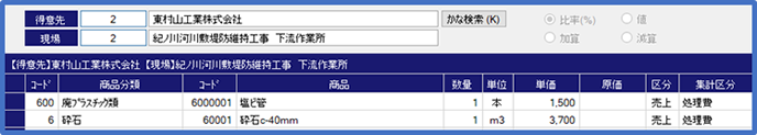 3段階の単価管理